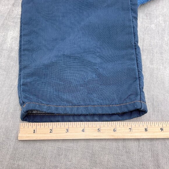 Game Winner Sportswear Brush Jeans Men 38W x 32L Blue Nylon Faced Fish Hunt VTG - Picture 12 of 13